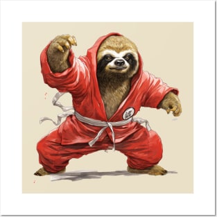 Kung Fu Sloth Posters and Art